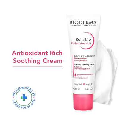 Bioderma Sensibio Defensive Active Soothing Cream - 40ml