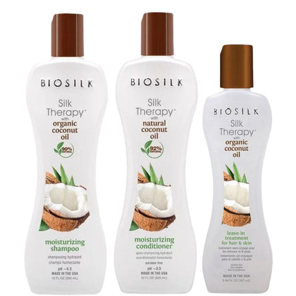 Biosilk Coconut Oil Treatment Set - 2x355+167ml