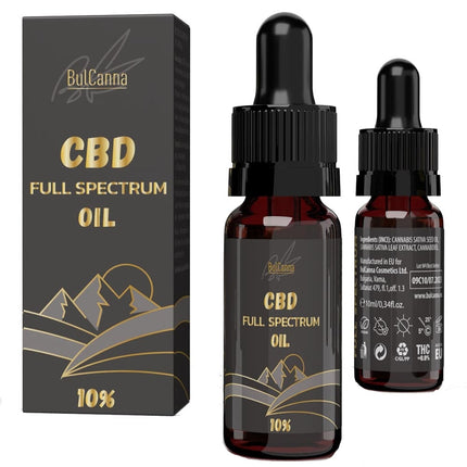 BulCanna CBD Oil 10% Full Spectrum - 10ml
