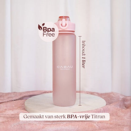 Cabau Lifestyle Bloom Water Bottle Pistachio - 1 Liter