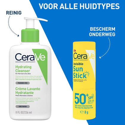 CeraVe Invisible Sunscreen Stick SPF50+ - 8g