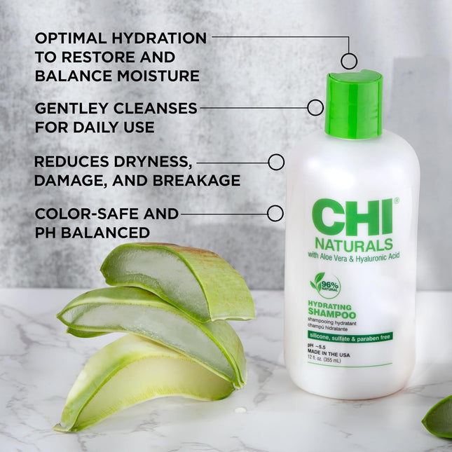 CHI Naturals Hydrating Shampoo - 355ml