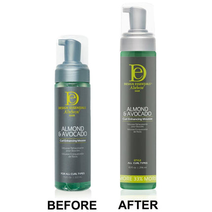 Design Essentials Natural Almond & Avocado Curl Enhancing Mousse - 296ml