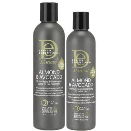Design Essentials Natural Almond & Avocado Moisturizing & Detangling - Set