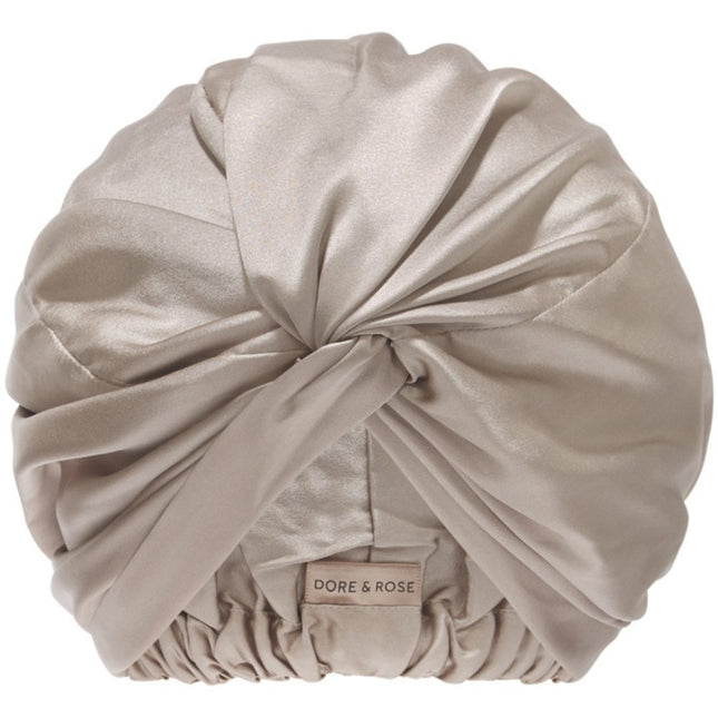 Dore & Rose Premium Silk Bonnet Taupe