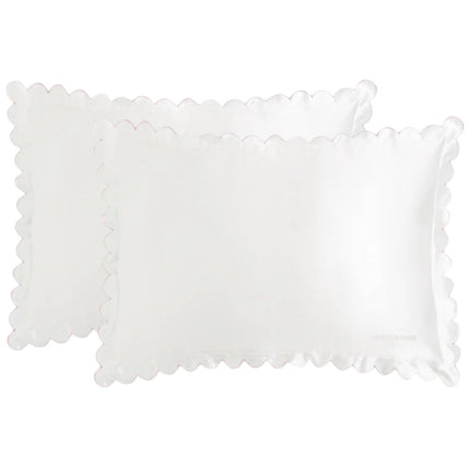 Dore & Rose Scallop Edge Pillowcase Ivory - 60x70cm
