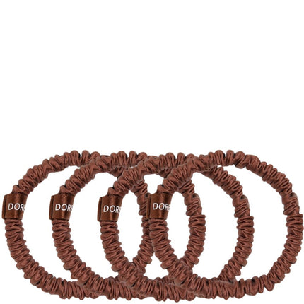 Dore & Rose Scrunchie Set Brown - 4x1cm