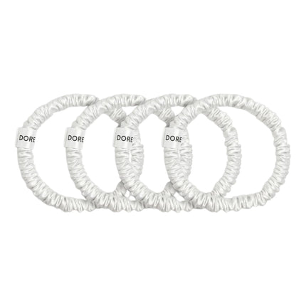 Dore & Rose Scrunchie Set White - 4x1cm