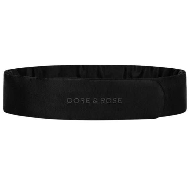Dore & Rose Silk Headband - Black