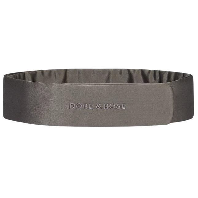 Dore & Rose Silk Headband - Charcoal