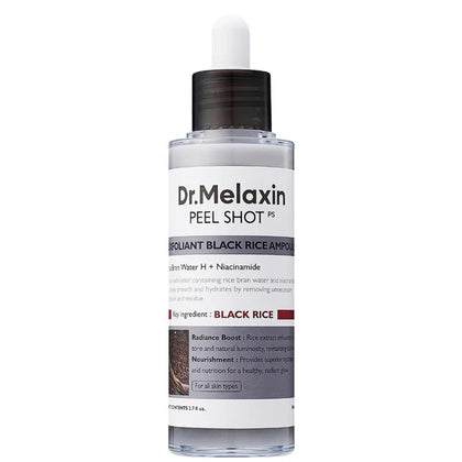 Dr. Melaxin Peel Shot Exfoliant Black Rice Ampoule - 80ml