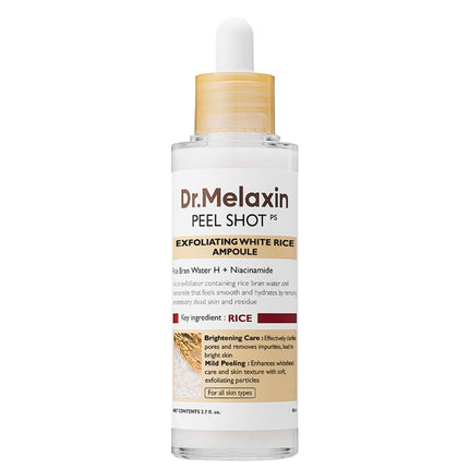 Dr. Melaxin Peel Shot Exfoliant White Rice Ampoule - 80ml