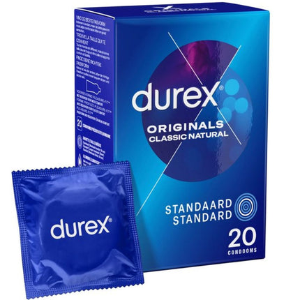 Durex Originals Classic Natural Condooms - 20pcs