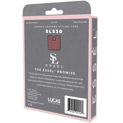 Essel Leaping Leopard Styling Cape met drukknopen- 91x74cm
