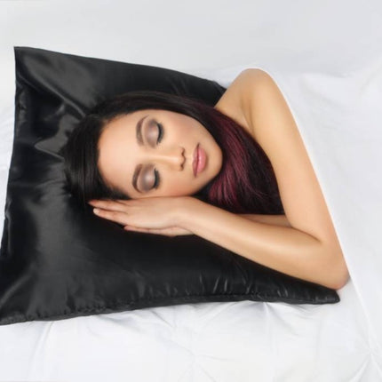 Essel Satijnen Kussensloop - Zwart