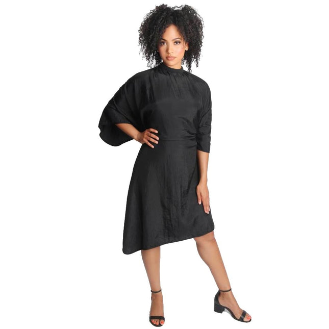 Essel The Crinkle Kapmantel Zwart