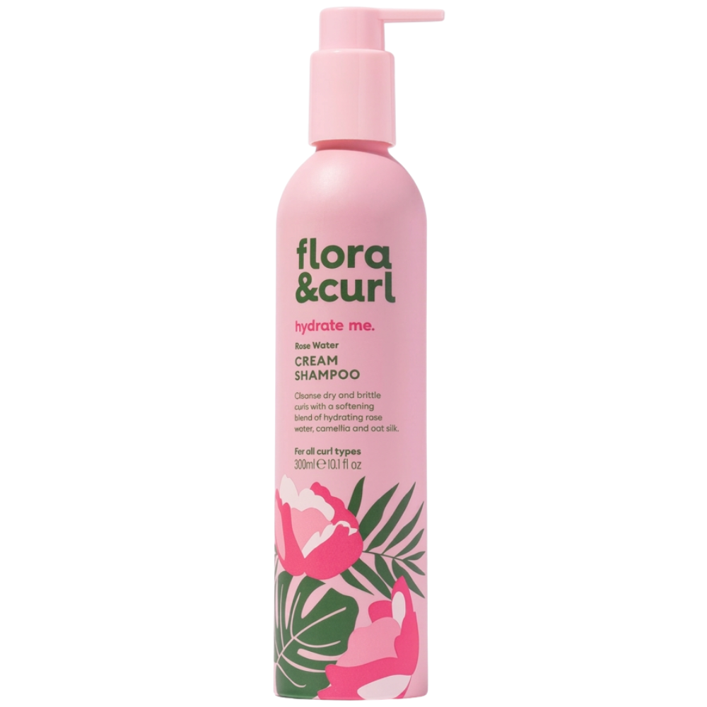 Flora & Curl Hydrate Me Cream Shampoo Rose Water - 300ml