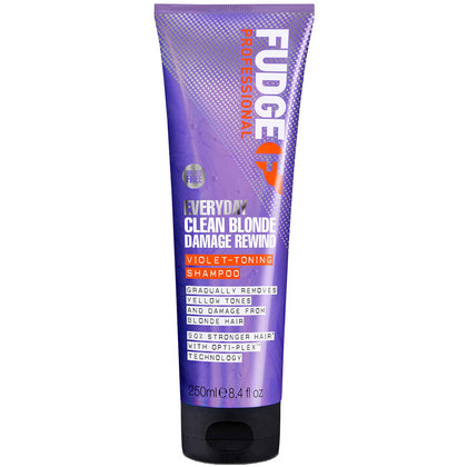 Fudge Everyday Clean Blonde Damage Rewind Violet Shampoo - 250ml