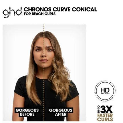 GHD Chronos Curve Conical  Wand Curling Iron - 28-23mm