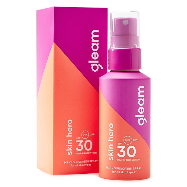 Gleam Milky Sunscreen Spray SPF 30 & Aftersun - 2X100ml