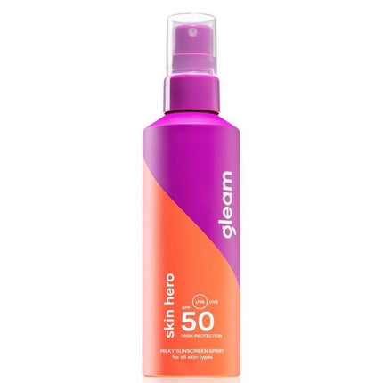 Gleam Milky Sunscreen Spray SPF 50 Skin Hero