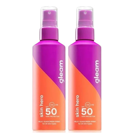 Gleam Zonnebrand Voordeelverpakking SPF50 - 2x200ml