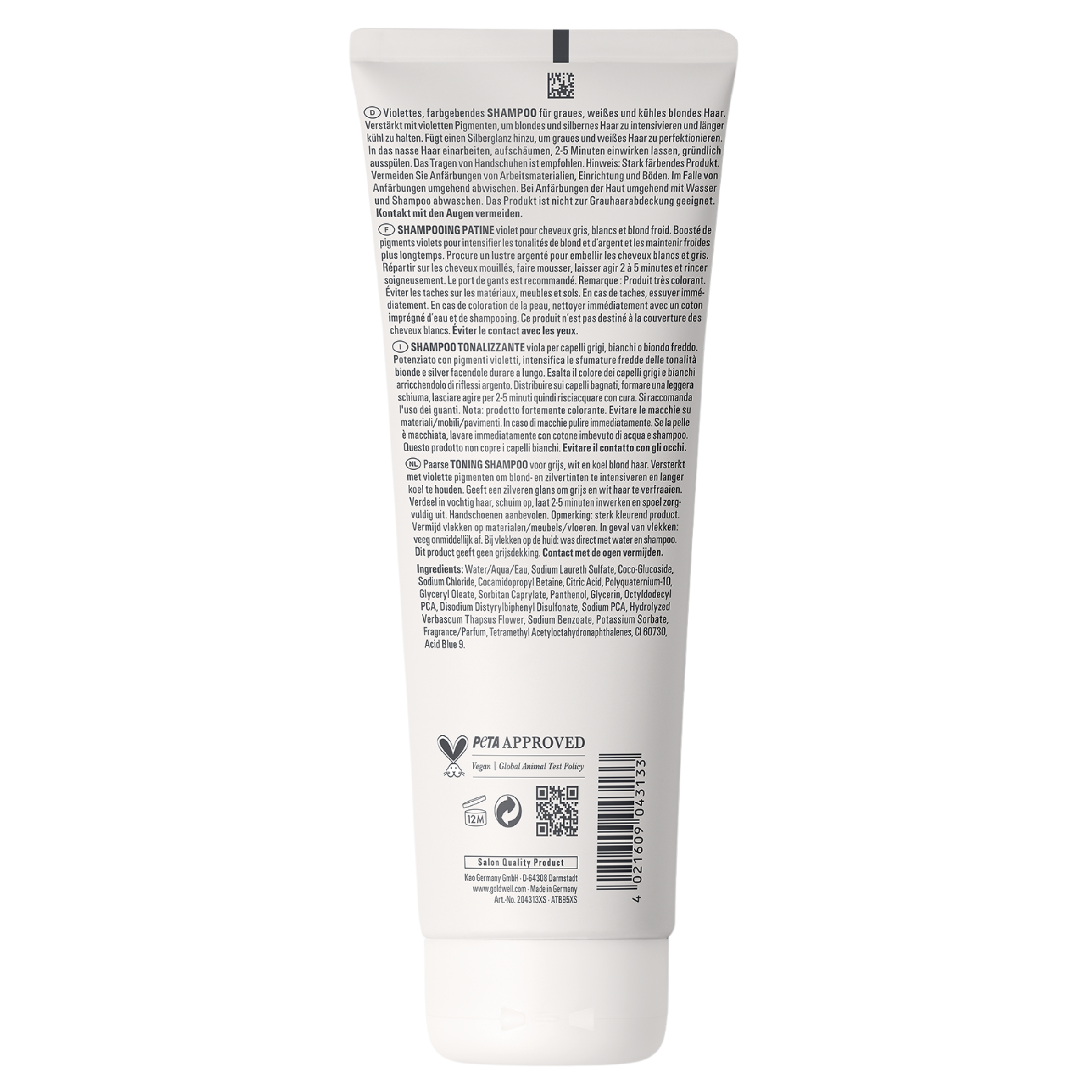 Goldwell Dualsenses Blondes & Highlights Toning Shampoo Purple -  250ml