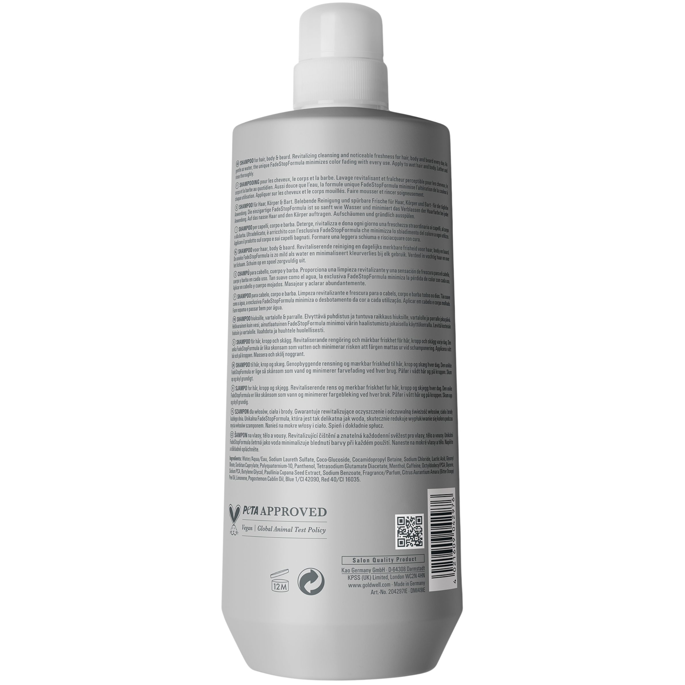 Goldwell Men Hair & Body Shampoo