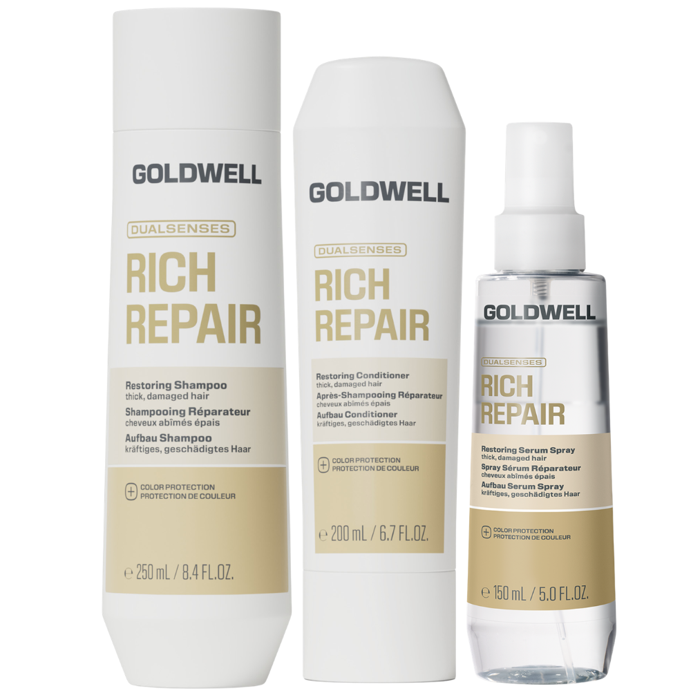 Goldwell Rich Repair Restoring Trio set - 250+200+150ml