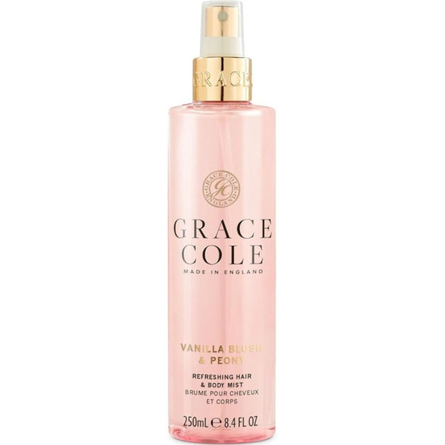 Grace Cole Vanilla Blush & Peony Hair & Body Mist - 250ml