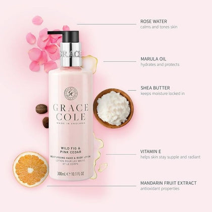 Grace Cole Vanilla Blush & Peony Hand & Body Lotion - 300ml