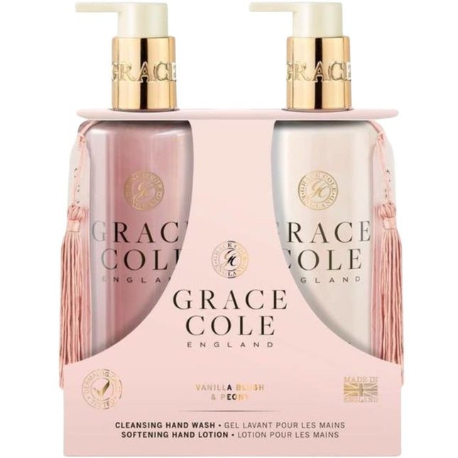 Grace Cole Vanilla Blush & Peony Hand Care Duo - 300+300ml