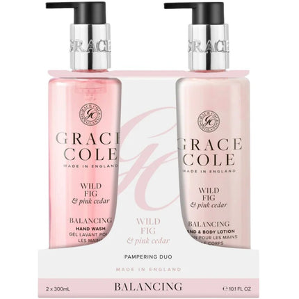 Grace Cole Wild Fig & Pink Cedar Hand Care Duo - 300+300ml