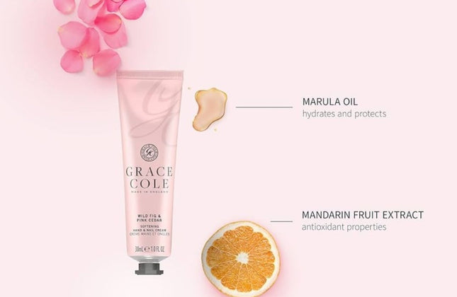 Grace Cole Wild Fig & Pink Cedar Hand & Nail Cream - 30ml
