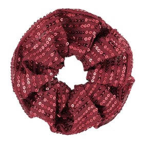 Haarspullen Pailletten Scrunchie Rood