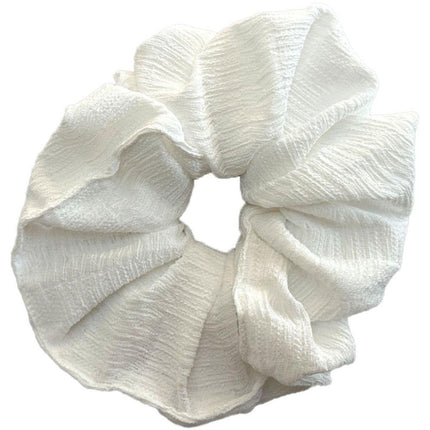 Haarspullen Scrunchie groot formaat - wit