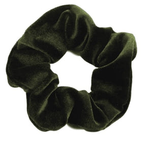 Haarspullen Scrunchie Velvet Donkergroen