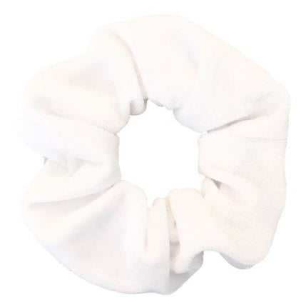 Haarspullen Scrunchie Velvet Wit