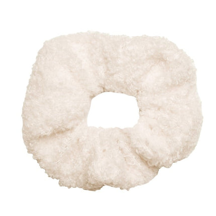 Haarspullen Witte Teddy Scrunchie