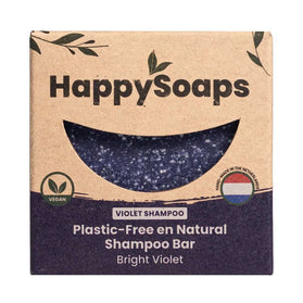 HappySoaps Bright Violet Blond- en Zilver Haar Shampoo Bar - 70g.