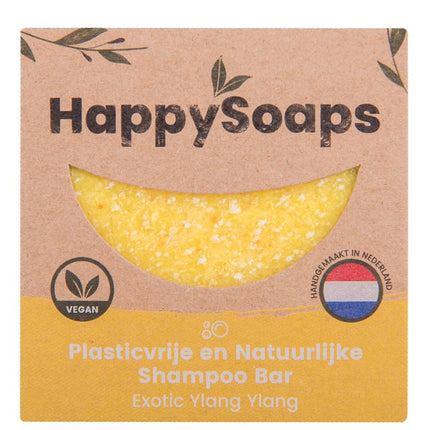 HappySoaps Exotic Ylang Ylang Shampoo Bar - 70g.