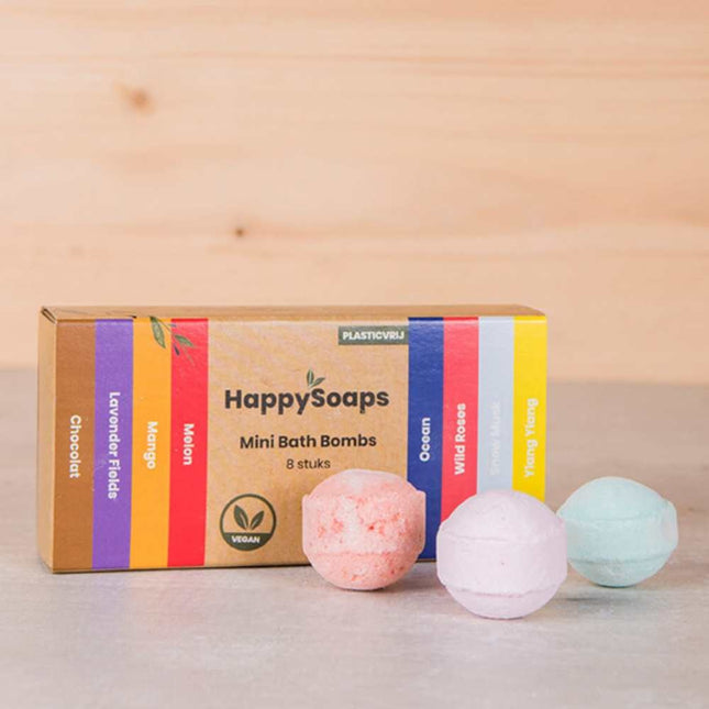 HappySoaps Mini Bath Bombs Herbal Sweets - 8st