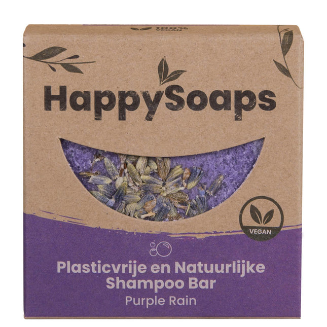 HappySoaps Purple Rain Shampoo Bar - 70g.