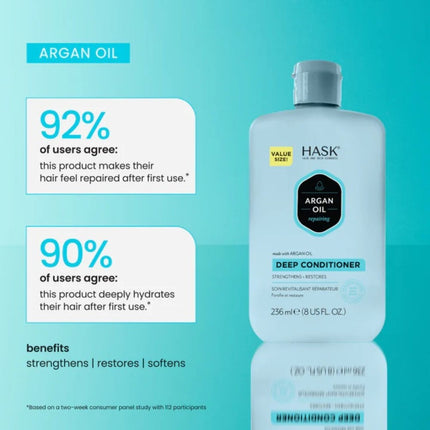 HASK Argan Oil Repairing Deep Conditioner - 236 ml