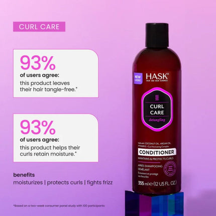 HASK Curl Care Detangling Conditioner - 355ml