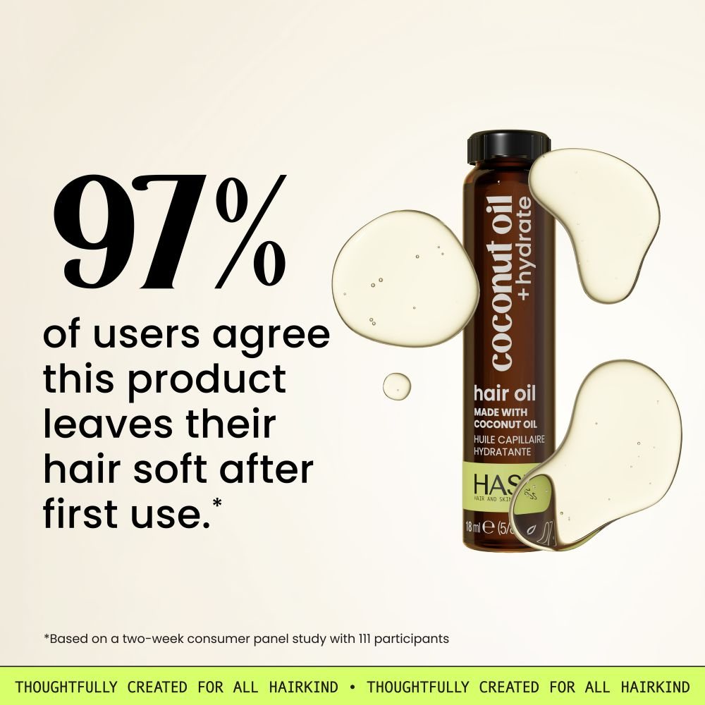 HASK Hydrate + Coconut Hair Oil Pump - 100ml