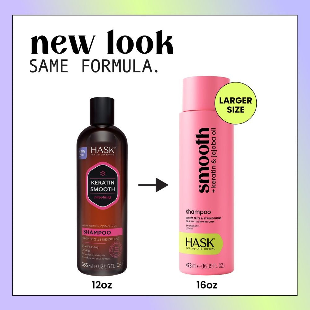 HASK Smooth + Keratin & Jojoba Oil 5-in-1 Leave-In Spray - 175ml