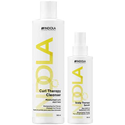 Indola Curl Cleanser + Serum Duo - 300+100ml
