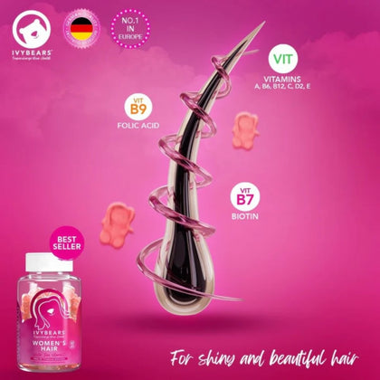 Ivybears Hair Vitamins voor Vrouwen - 60st