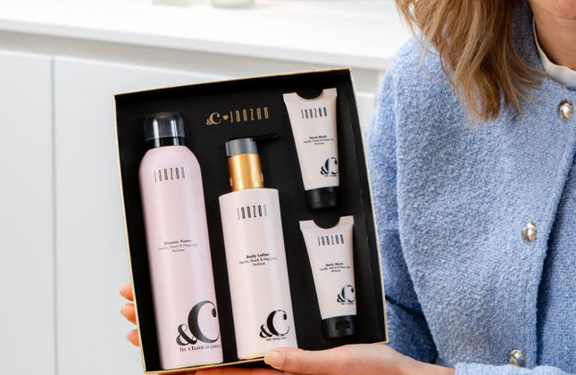 Janzen Gift Set &C Vanilla Peach & Happiness - 2x250+2x40ml